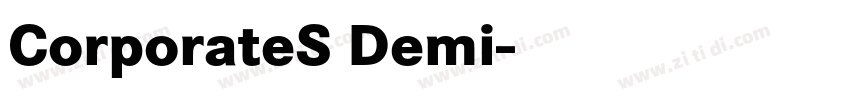 CorporateS Demi字体转换